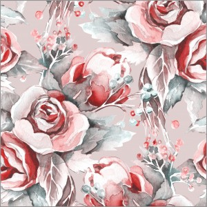 Watercolour Rose Pattern